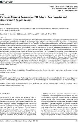 European Financial Governance: FTT Reform, Controversies and Governments' Responsiveness
