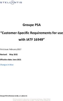 Groupe PSA "Customer-Specific Requirements for use