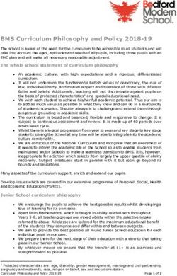 BMS Curriculum Philosophy and Policy 2018-19 - Bedford Modern ...
