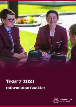 Year 7 2021 Information Booklet