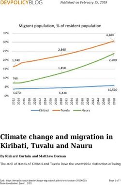 Climate change and migration in Kiribati, Tuvalu and Nauru