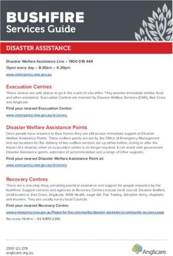 BUSHFIRE Services Guide - DISASTER ASSISTANCE - South Eastern NSW PHN