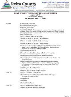 BOARD OF COUNTY COMMISSIONER REGULAR MEETING