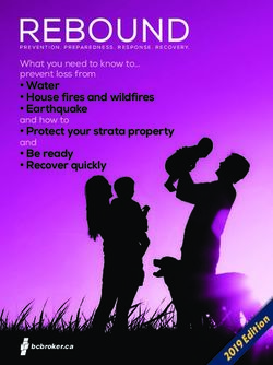 REBOUND Water House fires and wildfires Earthquake - BC Broker