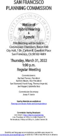 SAN FRANCISCO PLANNING COMMISSION - Notice of Hybrid Hearing - SAN FRANCISCO ...