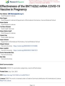 Effectiveness of the BNT162b2 mRNA COVID-19 Vaccine in Pregnancy - Research Square