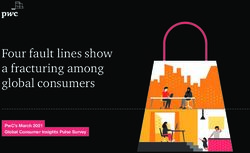 FOUR FAULT LINES SHOW A FRACTURING AMONG GLOBAL CONSUMERS - PWC'S MARCH 2021 GLOBAL CONSUMER INSIGHTS PULSE SURVEY