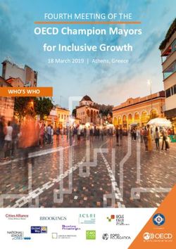 OECD Champion Mayors for Inclusive Growth - 18 March 2019 | Athens, Greece FOURTH MEETING OF