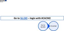 Go to SLI.DO - login with #CACM2 - #CACM2