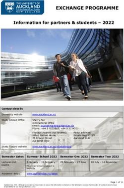 EXCHANGE PROGRAMME - UGA StudyAway