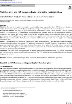 STAINLESS STEEL AND NITI TORQUE ARCHWIRES AND APICAL ROOT RESORPTION