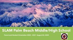 SLAM Palm Beach Middle/High School - Parent and Student Orientation 2020 - 2021 August 22, 2020 - SLAM! Palm Beach High School