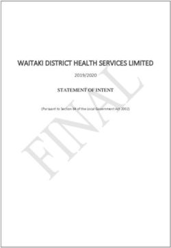 WAITAKI DISTRICT HEALTH SERVICES LIMITED - STATEMENT OF INTENT 2019/2020 - Waitaki District Health ...