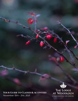 Your Guide to Classes & Activities - November 15th - 21st, 2021 - The ...