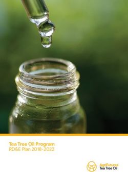 Tea Tree Oil Program RD&E Plan 2018-2022 - AgriFutures ...