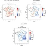 Historical reconstruction of background air pollution over France for 2000-2015