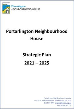 Portarlington Neighbourhood House Strategic Plan 2021 2025 - Portarlington Neighbourhood House Inc Parks Hall, Newcombe Street, Portarlington ...