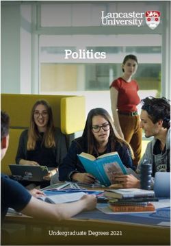 Politics - Undergraduate Degrees 2021