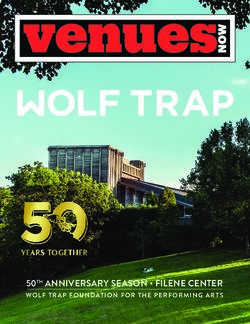 50TH ANNIVERSARY SEASON FILENE CENTER - WOLF TRAP FOUNDATION FOR THE PERFORMING ARTS - wolf trap foundation ...