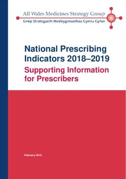 National Prescribing Indicators 2018-2019 - Supporting Information for Prescribers - AWMSG