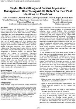 Playful Backstalking and Serious Impression Management: How Young Adults Reflect on their Past Identities on Facebook