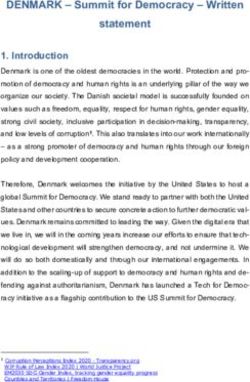 DENMARK - Summit for Democracy - Written statement - State Department