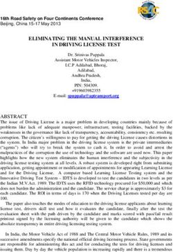 ELIMINATING THE MANUAL INTERFERENCE IN DRIVING LICENSE TEST