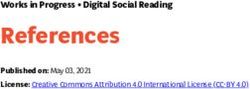 References Works in Progress Digital Social Reading - Published on: May 03, 2021 License: Creative Commons Attribution 4.0 International License ...