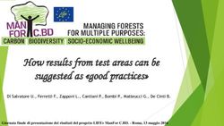 How results from test areas can be suggested as "good practices"