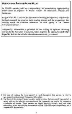 PURPOSE OF BUDGET PAPER NO. 4 - Budget.gov.au