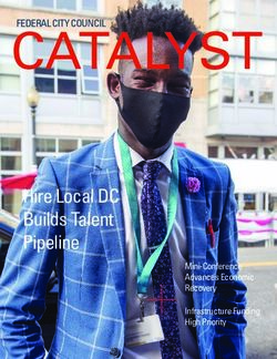 CATALYST - Hire Local DC Builds Talent Pipeline Mini-Conference Advances Economic Recovery - Federal City Council