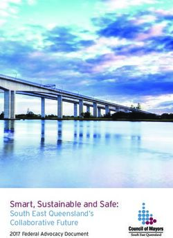 Smart, Sustainable and Safe: South East Queensland's Collaborative Future 2017 Federal Advocacy Document