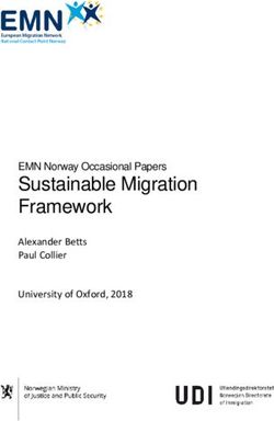 Sustainable Migration Framework - EMN Norway Occasional Papers Alexander Betts Paul Collier University of Oxford, 2018 - Regjeringen.no