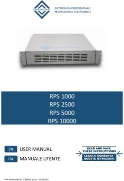 RPS 1000 RPS 2500 RPS 5000 RPS 10000 - USER MANUAL MANUALE UTENTE - Elettrotest