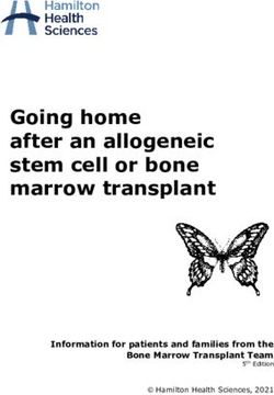 Going home after an allogeneic stem cell or bone marrow transplant - Information for patients and families from the Bone Marrow Transplant Team