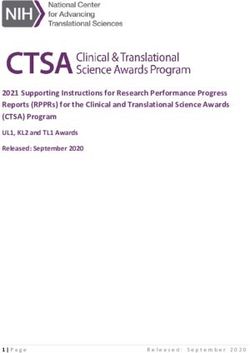2021 Supporting Instructions for Research Performance Progress Reports (RPPRs) for the Clinical and Translational Science Awards (CTSA) Program ...