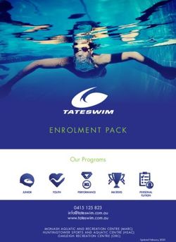 EnrolmEnt PACK our Programs - Tateswim