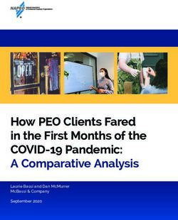 HOW PEO CLIENTS FARED IN THE FIRST MONTHS OF THE COVID-19 PANDEMIC: A COMPARATIVE ANALYSIS - LAURIE BASSI AND DAN MCMURRER MCBASSI & COMPANY ...