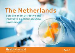 The Netherlands Europe's most attractive and innovative biopharmaceutical environment - Health Holland