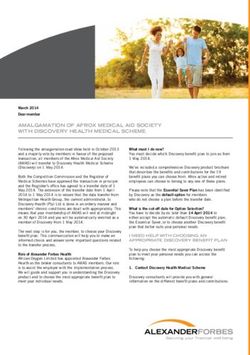 AMALGAMATION OF AFROX MEDICAL AID SOCIETY WITH DISCOVERY HEALTH MEDICAL SCHEME