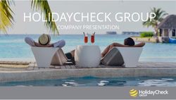 HOLIDAYCHECK GROUP COMPANY PRESENTATION - HolidayCheck Group AG