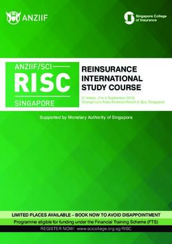 REINSURANCE INTERNATIONAL STUDY COURSE - Singapore ...