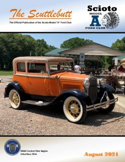 The Scuttlebutt - August 2021 - Scioto Model A Club