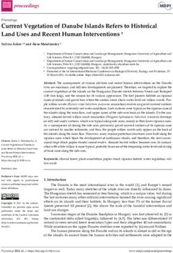 Current Vegetation of Danube Islands Refers to Historical Land Uses and Recent Human Interventions