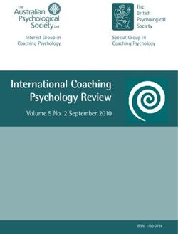 International Coaching Psychology Review - Volume 5 No. 2 September ...