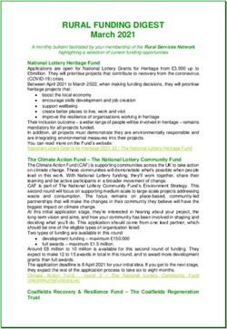 RURAL FUNDING DIGEST March 2021 - Rural Services Network