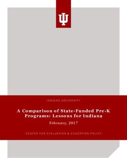 A Comparison of State-Funded Pre-K Programs: Lessons for Indiana - February, 2017 - IN.gov