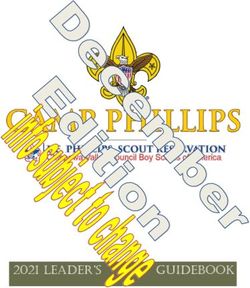 2021 Leader's Guidebook - Scouting Event