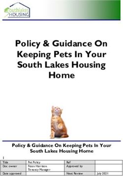 Policy & Guidance On Keeping Pets In Your South Lakes Housing Home - Policy & Guidance On Keeping Pets In Your South Lakes Housing Home