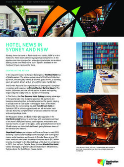 HOTEL NEWS IN SYDNEY AND NSW - Destination NSW